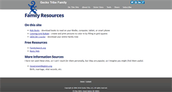 Desktop Screenshot of family.geckotribe.com