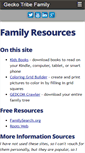 Mobile Screenshot of family.geckotribe.com