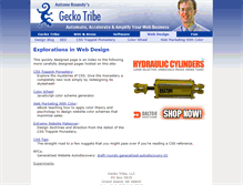 Tablet Screenshot of design.geckotribe.com