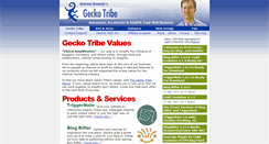 Desktop Screenshot of geckotribe.com